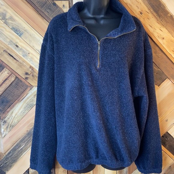 Colorado Trading Clothing Company Other - Colorado Company | Fuzzy Heather Navy 1/2 Zip | M